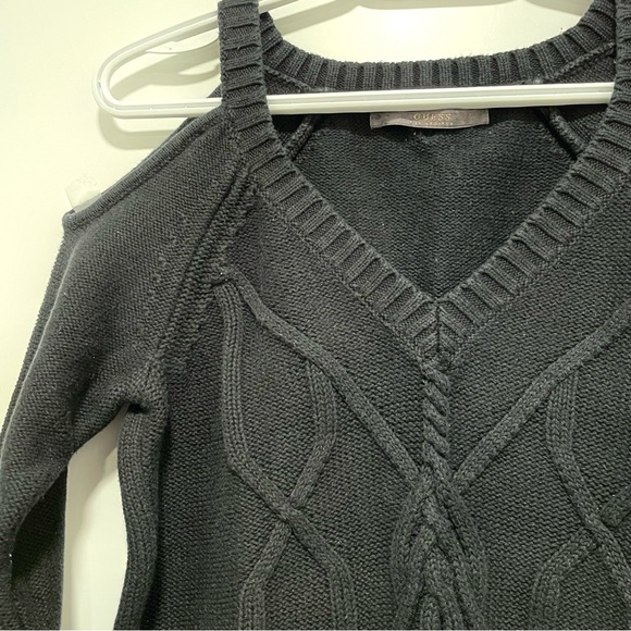 Guess Cold Shoulder Cable Knit Sweater (size S) - Picture 3 of 5